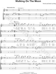 Red Hot Chili Peppers If You Have To Ask Bass Tab The Police Walking On The Moon Bass Tab In D Minor Download Print Sku Mn0083681