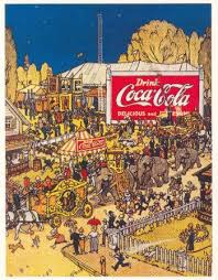 Here are 25 sweet simple ads from coca cola s big new taste the. Coca Cola Circus Advertising Poster Vintage Style Australian Posters Australian Native T Shirts