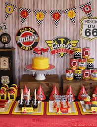 Vintage Rustic Race Car Mcqueen Cars Boy Party Planning Ideas Race Car Birthday Party Vintage Race Car Party Vintage Car Party
