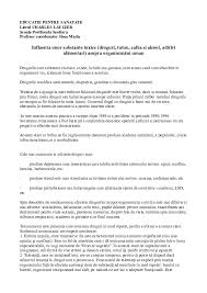 De fapt, multe persoane observă o modificare evidentă a temperaturii lor corporale și încep să transpire atunci când beau alcool în exces. Educatie Pentru Sanatate Influenta Subst Toxice Cristina Miulescu Academia Edu