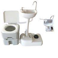 Meigar Portable Toilet Potty Commode Flush For The Elderly Travel Camping Hiking Outdoor Indoor Assists Disabled E Outdoor Toilet Camping Sink Portable Shower