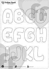 Preescolar Moldes De Letras Infantiles Letras De Fieltro Modelos De Letras También se pueden rellenar con plastilina de diferentes colores. pinterest