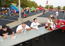 Supervising The Eating Contest At The Crazy Caniac Challenge In 2011 Carolina Hurricanes Stormy Challenges