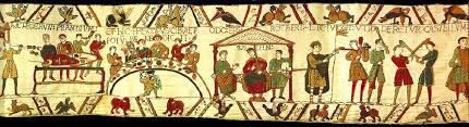 Die telle du conquest, wie der wandteppich zu zeiten des mittelalters genannt wurde, wird seit 1983 im centre guillaume le conquérant im museum des wandteppiches von bayeux ausgestellt. Teppich Von Bayeux Home Facebook