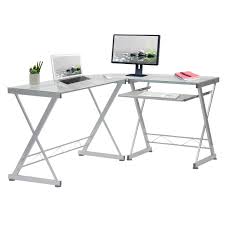 Check spelling or type a new query. Techni Mobili L Shaped Tempered Glass Top Computer Desk With Pull Out Keyboard Panel