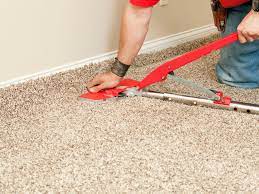 Creative carpet repair experts come in with a power stretcher and make safe again. Using A Power Stretcher When Installing Carpet