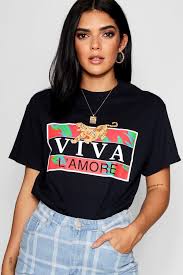 Viva L Amore Slogan Tee Fashion Slogans Casual Mom Style Boohoo Tops