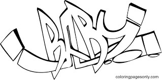 The pages come in various designs. Free Graffiti Coloring Pages Graffiti Coloring Pages Coloring Pages For Kids And Adults