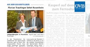 Die firma ist der branche banken in münchen zugeordnet. Florian Trautinger Leitet Rosenheim Ovb Heimatzeitungen