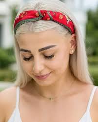 Bentita de par tricotata Esther alba