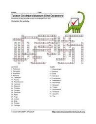 Daily themed crossword is an intellectual word game with daily crossword answers. Dinosaur Crossword Puzzles Lesson Plans Worksheets