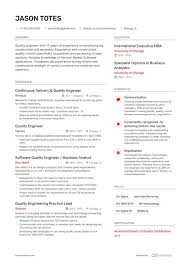 Quality assurance resume example ✓ complete guide ✓ create a perfect resume in 5 minutes using our resume examples & templates. Quality Engineer Resume Examples Inside How To Tips Enhancv