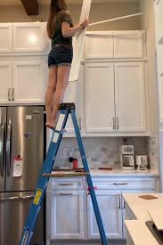 With a brad nailer, you can attach thin trims and moldings without the need for using putty. Diy Stacked Kitchen Cabinets Frills And Drills