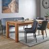 Find best value and selection for your oak dining table and 6 chairs search on ebay world's leading marketplace dark oak dining 6ft x 3ft solid oak extending dining table 8 brown leather scroll back chairs seats 6 вђ 8 people. 1