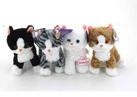 Pelus Kedi Birlik Oyuncak Pelus Sesli Oturan Miyavlayan Oyuncak Kedi