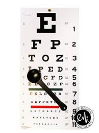 emi occ snw occluder plus snellen eye test exam plastic wall chart 22 x 11 in 2 piece set