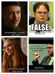 Fact Power Is Power Game Of Thrones Funny Meme Game Of Thrones Funny Funny Games Humor