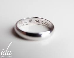 Engraved Mens Ring Wedding Band Mens Silver Wedding Band Etsy In 2021 Engraved Wedding Rings Wedding Band Engraving Mens Silver Wedding Bands