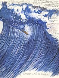 Raymond Pettibon B 1957 Untitled Going With The Flow Ink Acrylic And Watercolour On Paper 59 7 By 45 7 Cm Raymond Pettibon Surf Painting Art Pictures