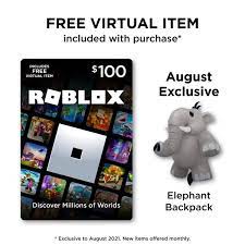 Spend your robux on new items for your avatar and additional perks in your favorite games. Roblox 100 Digital Gift Card Includes Exclusive Virtual Item Digital Download Walmart Com Walmart Com