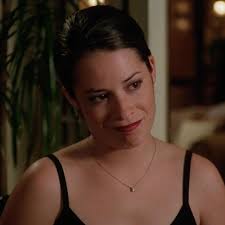 Can we talk about how diabolically insane it is that Piper would dress up  like this to dump Dan? She has this dramatic makeup that she's never done  before with an UPDO,