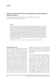 Low residue diet foods allowed. Pdf Evidence For Low Residue Diet In The Management Of Gastrointestinal Related Conditions