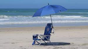 The sunshade with upf 50 fabric also collapses so you can put it away when you're not using it. Beach Hacks Pvc Beach Chair Umbrella Holder Youtube