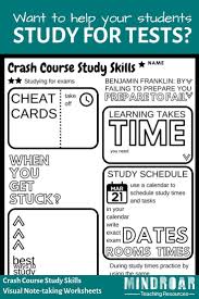 Teach Your Students To Study More Effectively Using The Crashcourse Study Skills Videos And This Work Study Skills High School Fun Social Studies Middle School