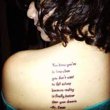 How to know what tattoo you want. My First Tattoo You Know You Re In Love When You Don T Want To Fall Asleep Because Reality Is Finally Better Than Your How To Fall Asleep Tattoos First Tattoo