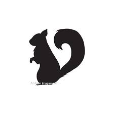 Black And White Squirrel With Acorn Clipart Clip Art Of A Squirrel Silhouette Polyvore Squirrel Silhouette Silhouette Stencil Silhouette Clip Art