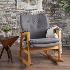 Complete with a buttoned back and extra cushioned seat for comfort, this chair is relaxation personified. Mid Century Modern Gliders Rockers Target