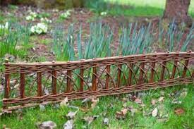 This woven bamboo fence panel of 90 cm wide by 180 cm high will give your garden or terrace a beautiful and natural look. 1m Willow Border Edging Set Of 2 H35cm 12 99