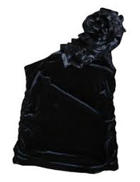 Maybe you would like to learn more about one of these? Dress Barn Women S One Shoulder Rouched Sides Velvet Black Top With Bow Sz M Ebay