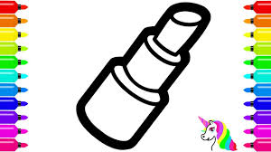 Although the name originally applied to the baton (stick). How To Draw Lipstick For Kids And New Colorful Unicorn Coloring Page For Kids