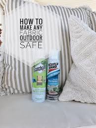 How To Make Any Fabric Outdoor Safe Diy Outdoor Cushions Patio Furniture Cushions Diy Outdoor Furniture