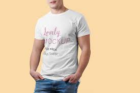 Mockup Of A Young Man Wearing A Customizable T Shirt In 2020 Shirt Mockup Shirt Template Menswear