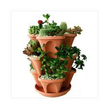 Akro Mils Stack A Pot Walmart Com Indoor Flower Pots Lawn And Garden Planter Pots