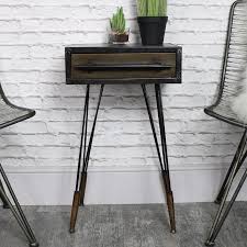 Retro Industrial Metal Bedside Table Bedside Table Metal Industrial Metal Bedside Table Vintage Industrial Furniture