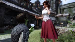 It has an elastic band at the waistline, smock, ruffle details, and it gets wider at the bottom. Fiona Armor Special Edition At Skyrim Special Edition Nexus Mods And Community