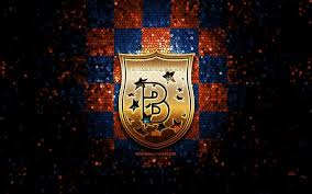 Update this logo / details. Download Wallpapers Istanbul Basaksehir Fc Glitter Logo Turkish Super League Orange Blue Checkered Background Soccer Istanbul Basaksehir Fk Turkish Football Club Istanbul Basaksehir Logo Mosaic Art Football Turkey For Desktop Free Pictures