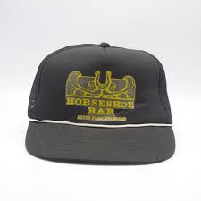 Horseshoe Bar Estes Park Co Trucker Hat Vtg Snapback Cap Made In Taiwan Unbranded Truckerhat Trucker Hat Horseshoe Bar Trucker