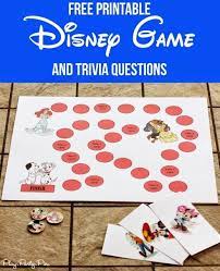 Free Disney Board Game And Trivia Questions Disney Board Games Disney Games Disney Trivia Questions