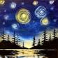 Paint Nite: Starry Lake event in Gilbert, AZ