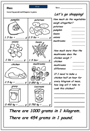Converting Pounds To Grams Studyladder Interactive