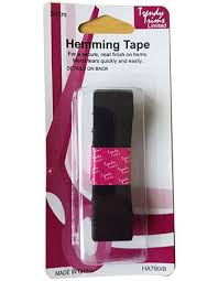 Bias tape, hem facing, tape makers & sewing kit. Hemming Tape Black Knit World