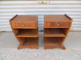 boutique de mobilier vintage mobilier paire de tables de chevet art deco annees 30 art deco table de chevet mobilier