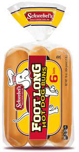 Serve authentic regional flavors and styles of hot dogs, sausages, and pepperoni. Foot Long Buns Schwebel S Freshly Baked Bread