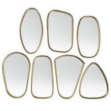 7 Miroirs Cadre Laiton Dore Broste Mur Miroir Miroir Mural Miroir Laiton