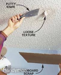 So, a water bubble in your ceiling is a sign that your ceiling has an issue with its construction. Patch A Water Stained Ceiling Or Textured Ceiling Diy Family Handyman