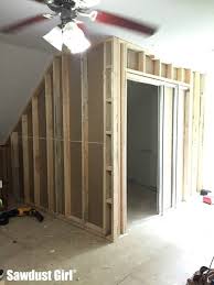 how to install a pocket door frame sawdust girl pocket door frame how to install a pocket door attic renovation